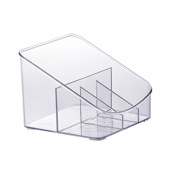 Organizador Diamond Cristal com Divisórias | 18 x 17 x 13 cm - 886