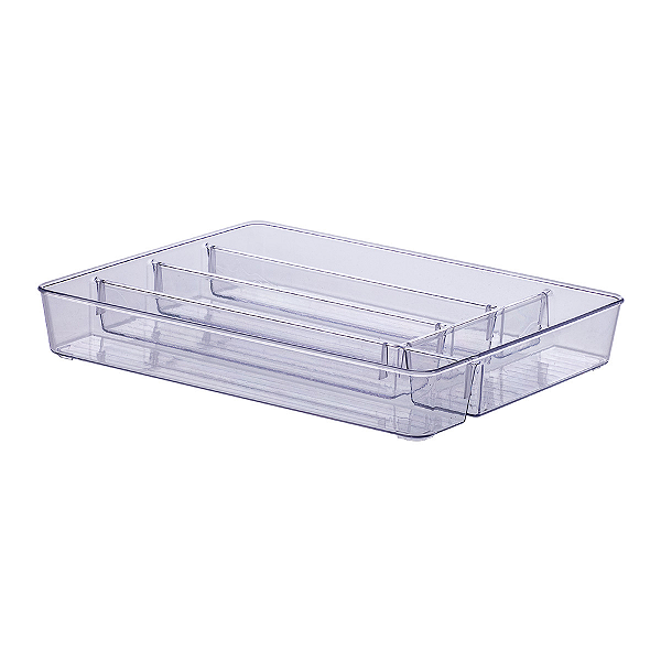 Organizador com Divisória Cristal | 36 x 28 x 5 cm - 907