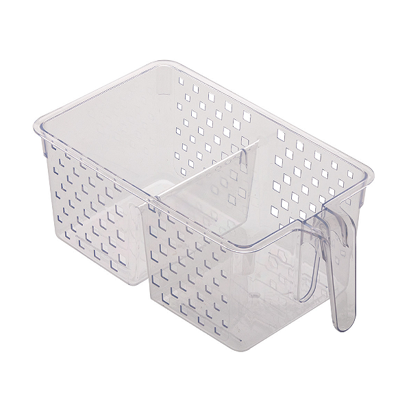 Organizador c/ Alça e Divisória Cristal | 34 x 19 x 14 cm - 876