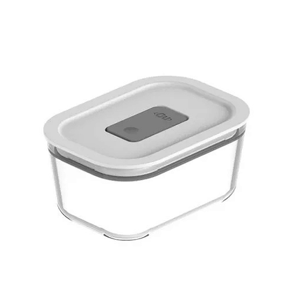 Pote de Vidro Hermético Fresh Lock Branco - 370ml