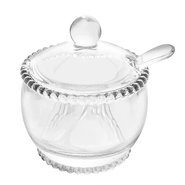 ACUCAREIRO DE CRISTAL COM COLHER PEARL 200ML