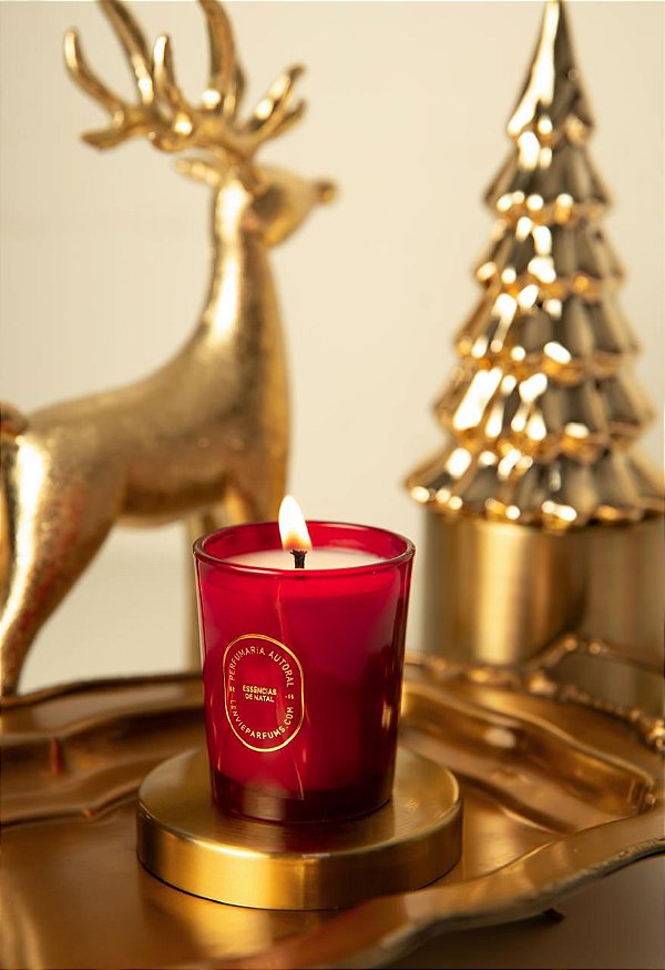 Vela Perfumada Maçã Vermelha e Canela - 210g