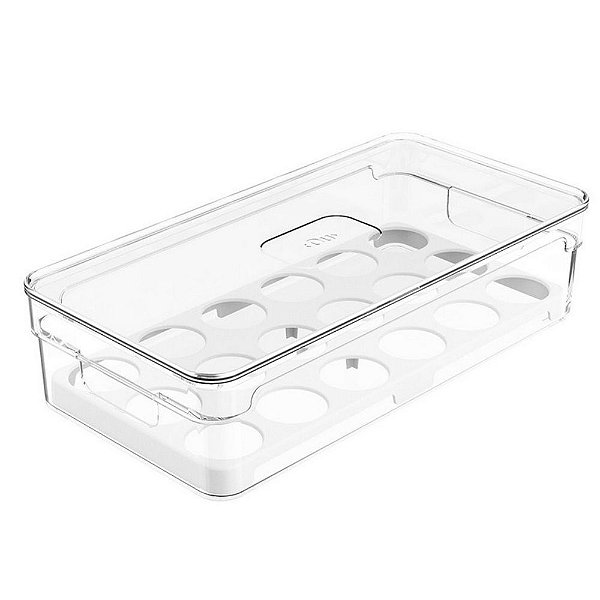 Organizador de Ovos c/ tampa Clear Fresh - 18 Unidades