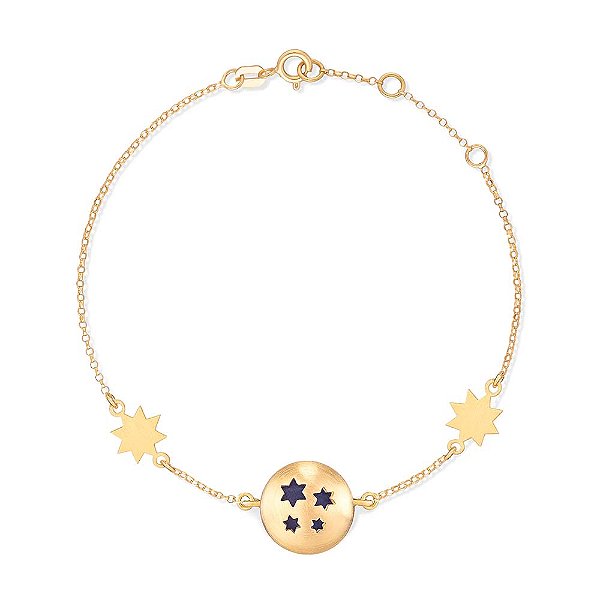 PULSEIRA ASTRAL SODALITA EM OURO 18K