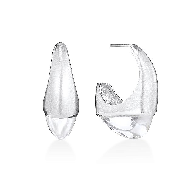 BRINCO MIRANTE CRISTAL PRATA