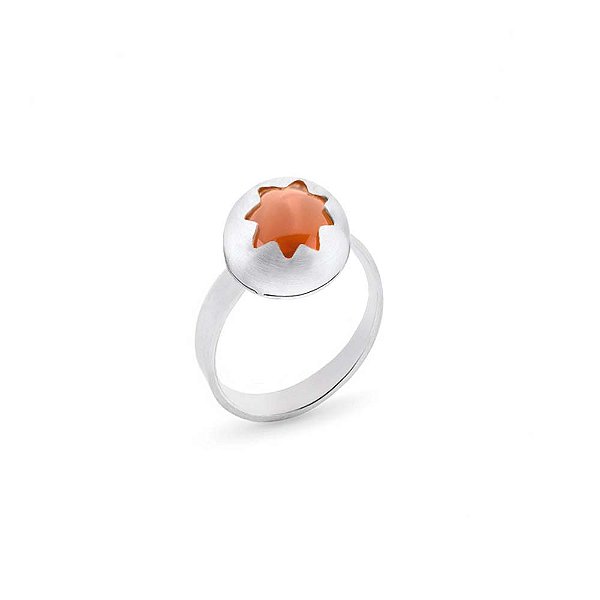 ANEL ASTRAL CORNALINA MINI PRATA