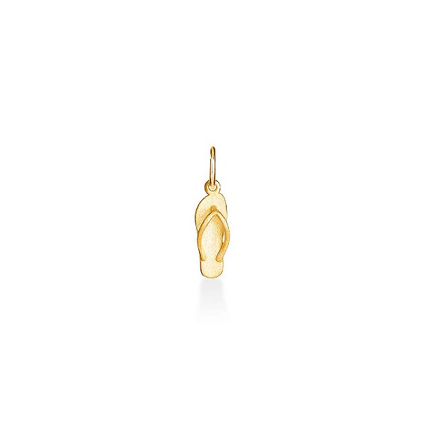 PINGENTE CHINELINHO EM OURO AMARELO 18K