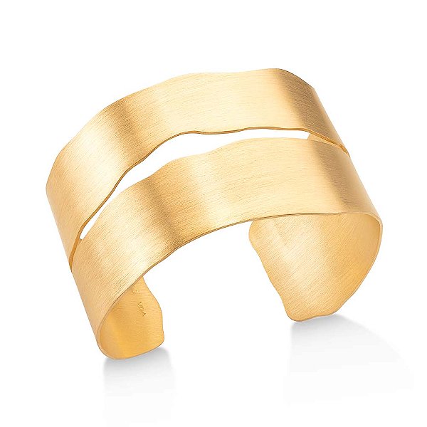 BRACELETE BOREAL EM BANHO DE OURO 18K