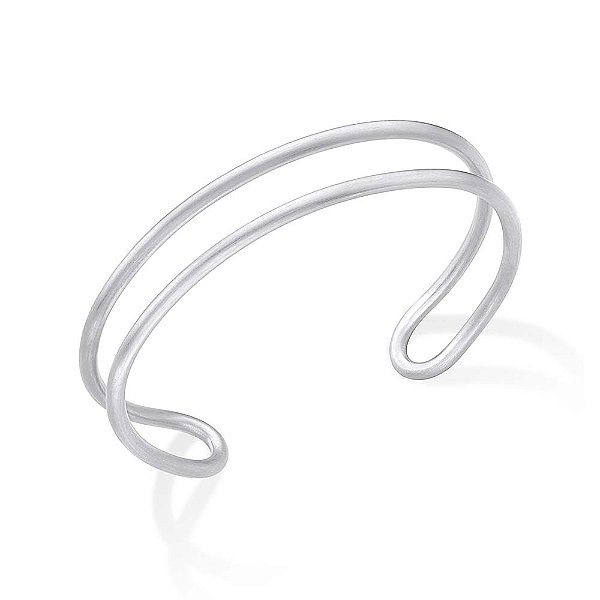 BRACELETE GALÁXIA 2 FIOS PRATA