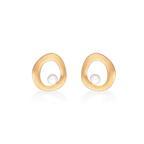 BRINCO  NINHO EM BANHO DE OURO 18K