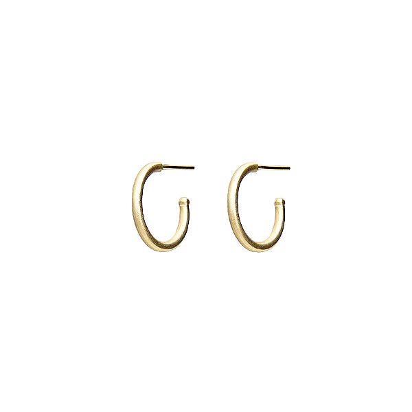 ARGOLA MINIMAL EM BANHO DE OURO 18K