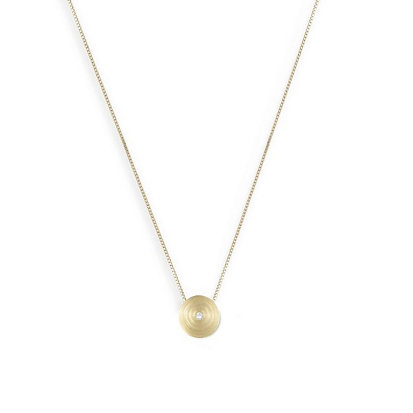 Colar Ponto de Luz em banho ouro 18k
