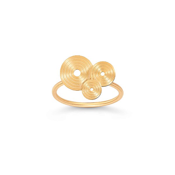 ANEL RADIAL MINI EM OURO AMARELO 18K