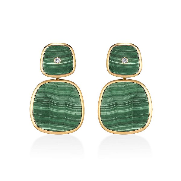 BRINCO TEMPLO MAXI 2 EM 1 EM BANHO DE OURO 18K