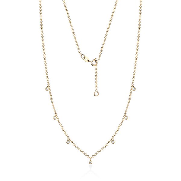 COLAR FIO DE LUZ EM OURO AMARELO 18K