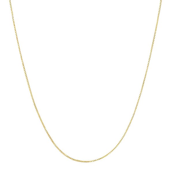 Corrente Veneziana 50cm em banho de ouro 18k