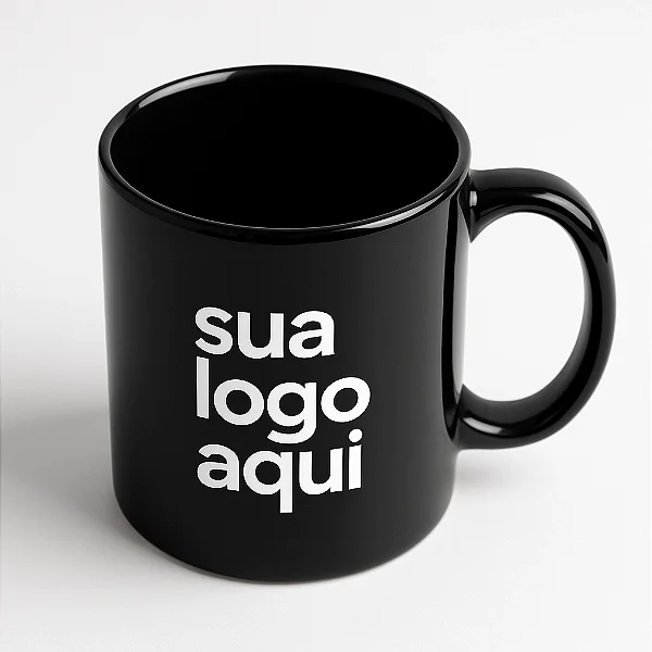 Caneca Preta Personalizada