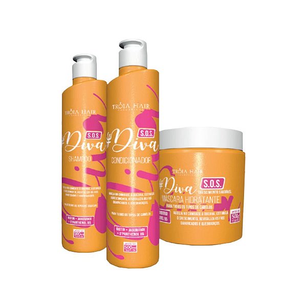 Kit Manutenção S.O.S Diva 500ml - Troia Hair