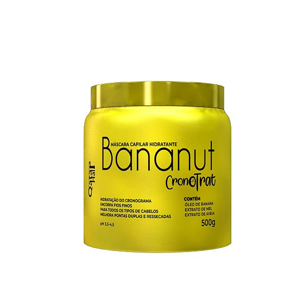 Máscara Capilar Hidratante Bananut Cronotrat 500g - Qatar Hair