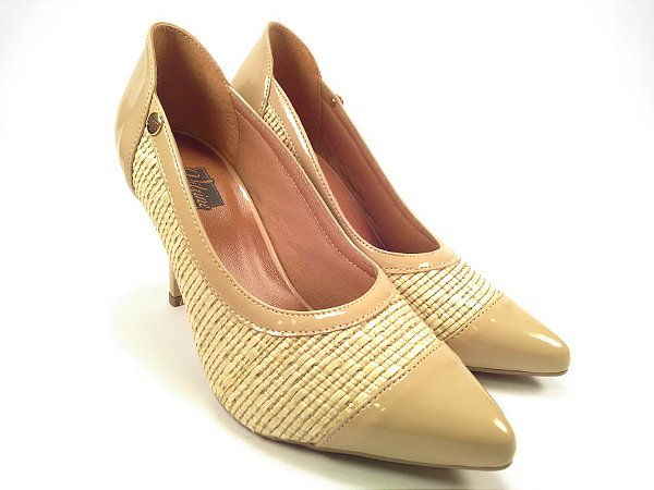 Scarpin Alto Top Nude Bambu Trice
