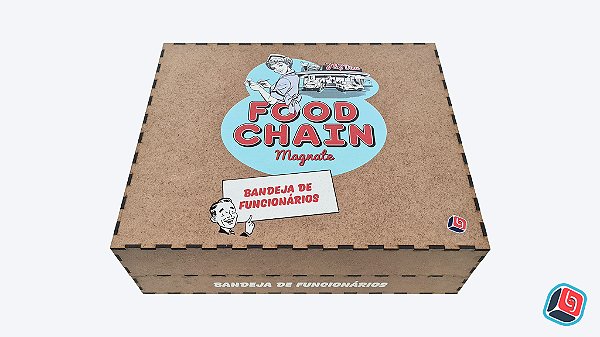 Display de Cartas de Trabalhadores Food Chain Magnate em MDF