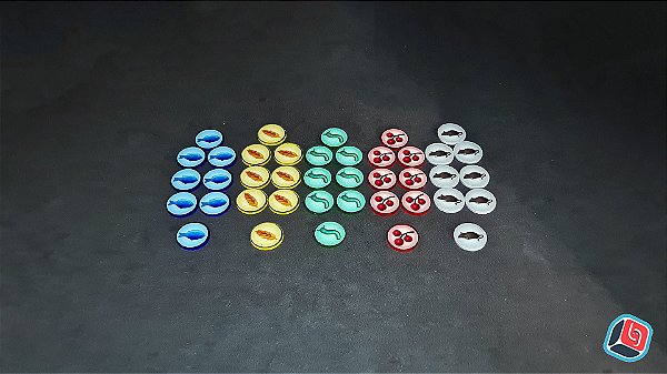 Kit de Tokens Wingspan: Europa em Acrílico