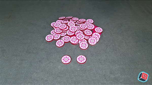 Kit de Tokens Wingspan: Oceania em Acrílico
