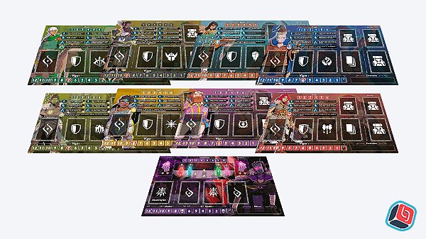 Kit Playmats Individuais desConfronto - 9 unidades