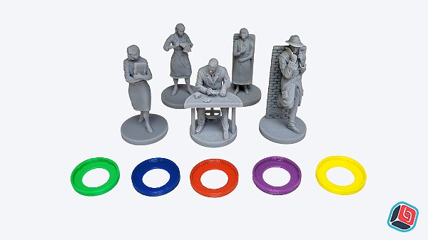 Kit de Miniaturas Arkham Horror LCG Base em Resina