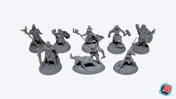 Kit de Miniaturas desConfronto em Resina