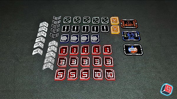 Kit de Tokens Star Wars Unlimited em Acrílico