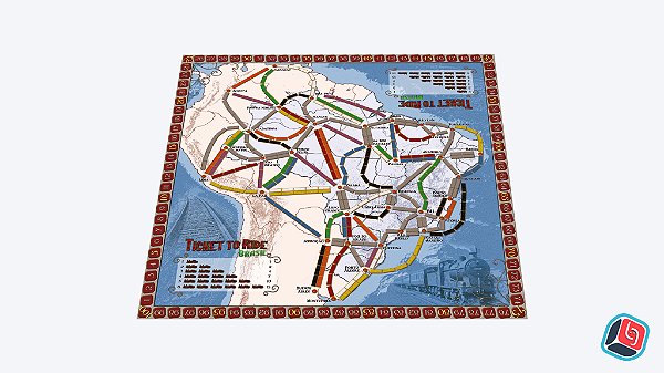 Playmat Ticket to Ride Brasil