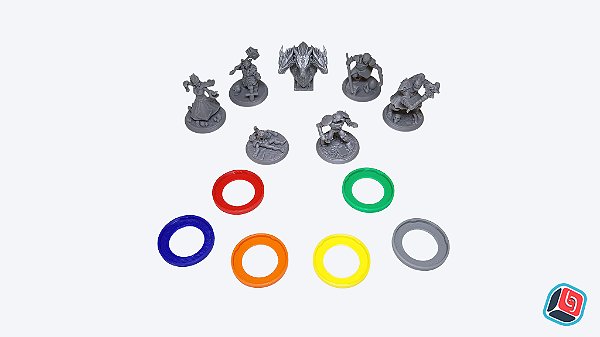 Kit de Miniaturas Clank: Bando de Aventureiros em Resina