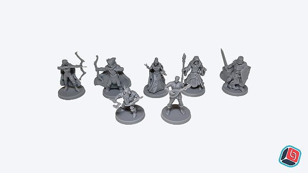 Miniatura de Herói para RPG em Resina