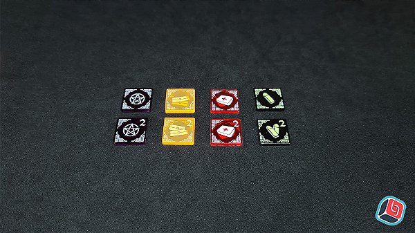 Kit de Tokens de Recursos Arkham Horror LCG em Acrílico - 10 unidades