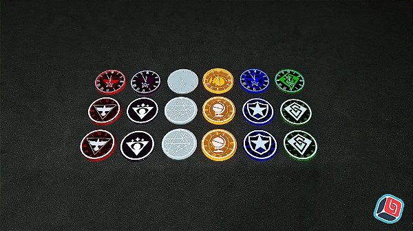 Kit de Tokens de Ação Arkham Horror LCG em Acrílico