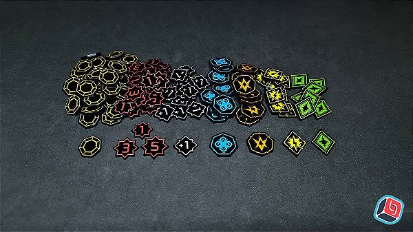 Kit de Tokens Keyforge 2.0 em Acrílico