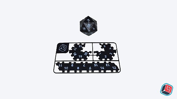 Dado Montável - D20 Spindown