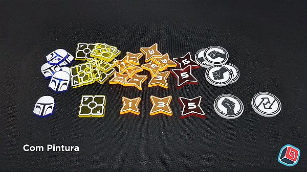 Kit de Tokens Star Wars Destiny em Acrílico