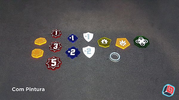 Kit de Tokens Keyforge em Acrílico