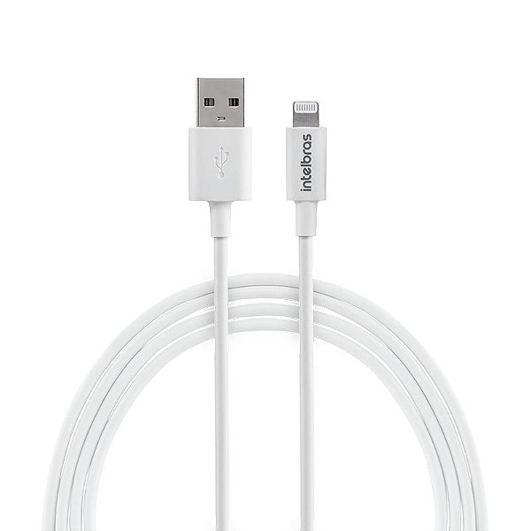 Cabo USB Lightning 1,2m Intelbras - Branco