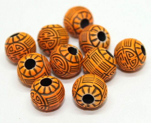 Miçanga Pesca Azteca - Laranja Neon