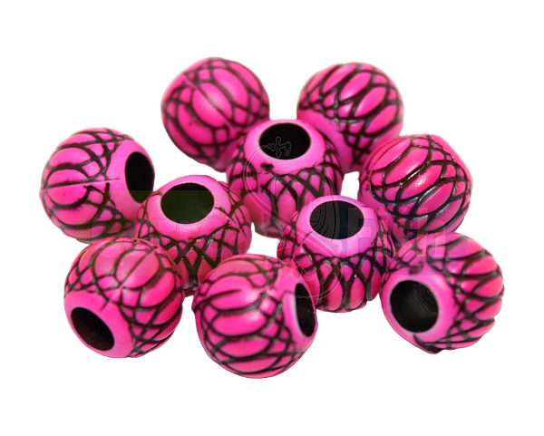 Miçanga Para Pesca Mexerica Rosa Neon