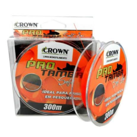 Linha Monofilamento Crown Pro Tamba Soft Laranja 300m