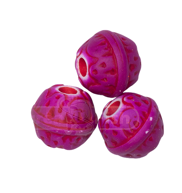 Miçangas para pesca Natalina - ROXA NEON 3 Unidade