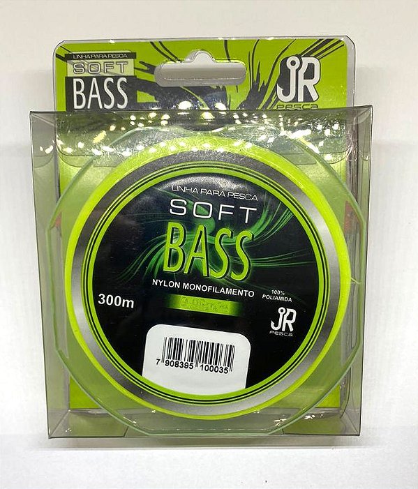 Linha Jr Pesca Soft Bass Nylon Amarelo 300M