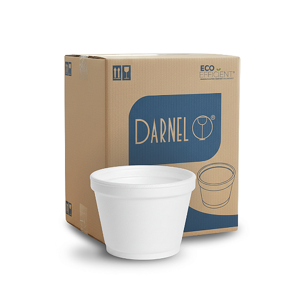 Pote Térmico Isopor EPS 130ml (4oz) Darnel 1000 Un.