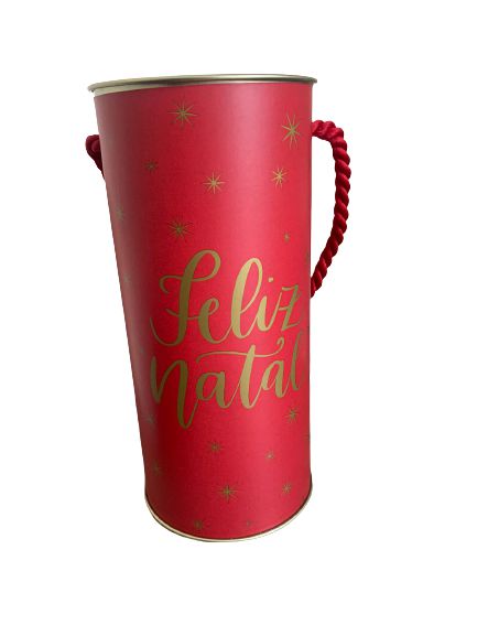 Lata de Papel Cartão p/ Bebidas c/ Alça 20X9,1cm Cromus Un.