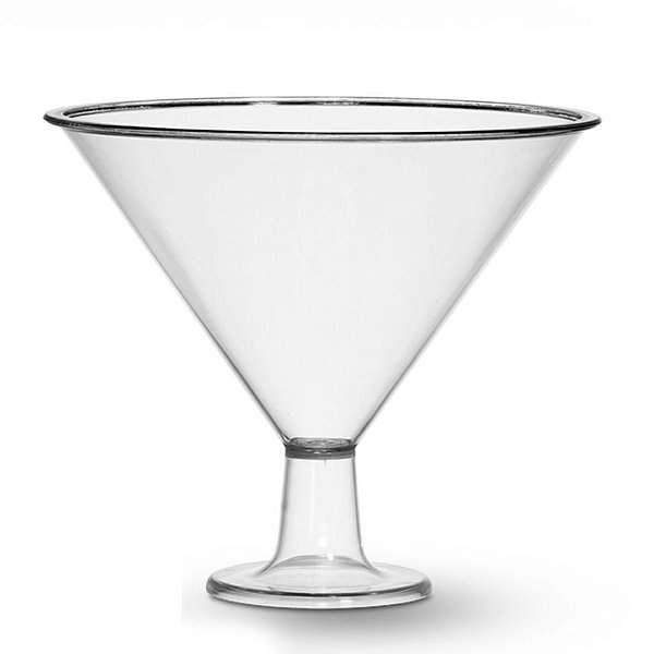Taça em Acrilico Cristal Martine Pequena 1,1lt. Tres Triangulos Un.
