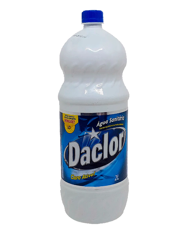 Água Sanitária Daclor c/ 2 Litros Un. - SM Embalagens Descartáveis